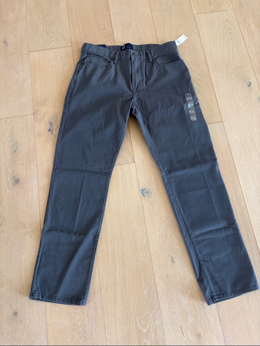 Men's Dark Gray Gap Denim Straight-Leg Jeans